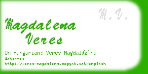 magdalena veres business card